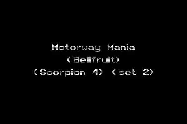 Motorway Mania (Bellfruit) (Scorpion 4) (set 2)