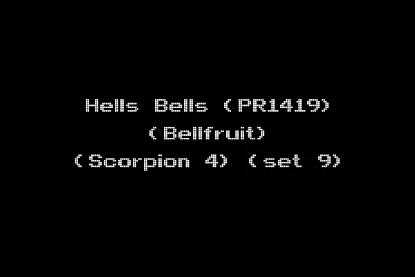 Hells Bells (PR1419) (Bellfruit) (Scorpion 4) (set 9)