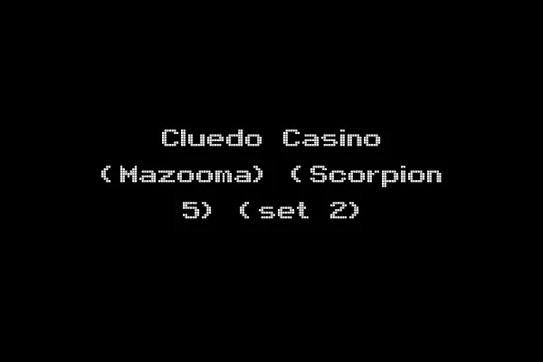 Cluedo Casino (Mazooma) (Scorpion 5) (set 2)