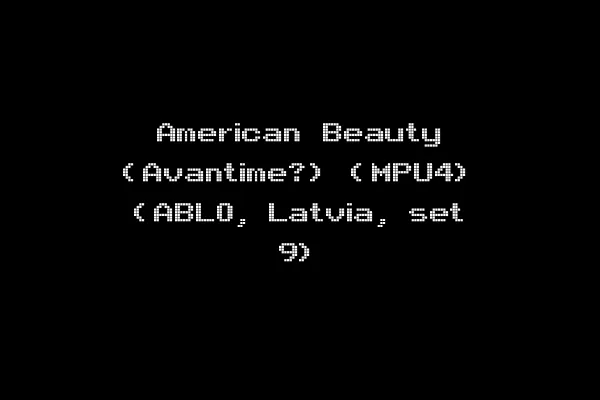 American Beauty (Avantime?) (MPU4) (ABL0, Latvia, set 9)