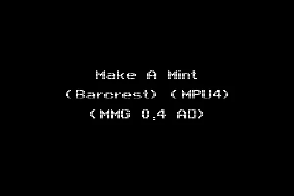 Make A Mint (Barcrest) (MPU4) (MMG 0.4 AD)