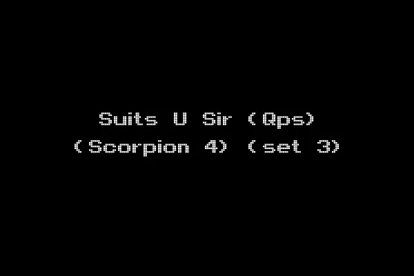 Suits U Sir (Qps) (Scorpion 4) (set 3)