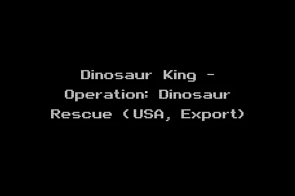 Dinosaur King - Operation: Dinosaur Rescue (USA, Export)
