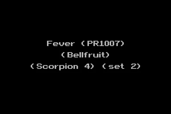 Fever (PR1007) (Bellfruit) (Scorpion 4) (set 2)