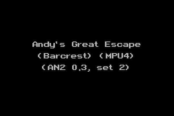 Andy's Great Escape (Barcrest) (MPU4) (AN2 0.3, set 2)