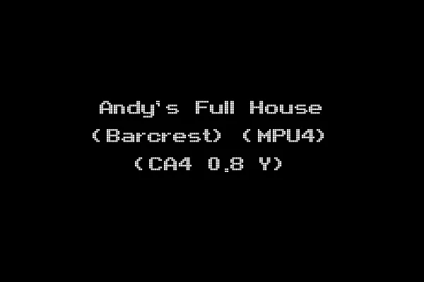 Andy's Full House (Barcrest) (MPU4) (CA4 0.8 Y)