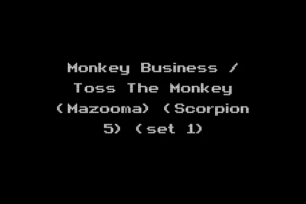 Monkey Business / Toss The Monkey (Mazooma) (Scorpion 5) (set 1)