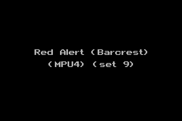 Red Alert (Barcrest) (MPU4) (set 9)