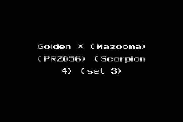 Golden X (Mazooma) (PR2056) (Scorpion 4) (set 3)