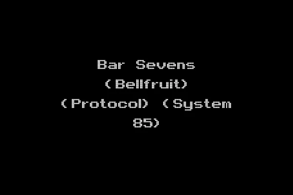 Bar Sevens (Bellfruit) (Protocol) (System 85)