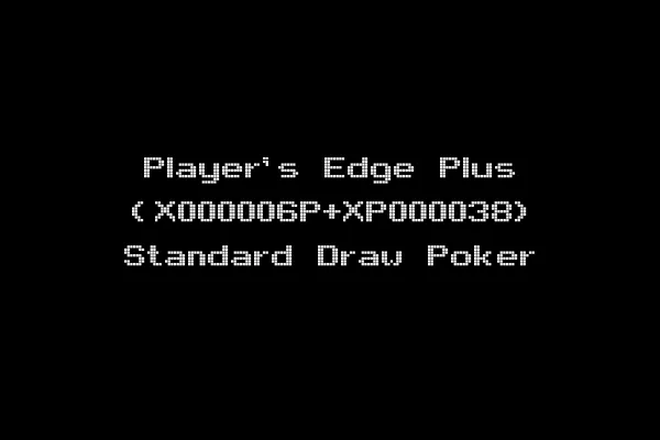 Player's Edge Plus (X000006P+XP000038) Standard Draw Poker