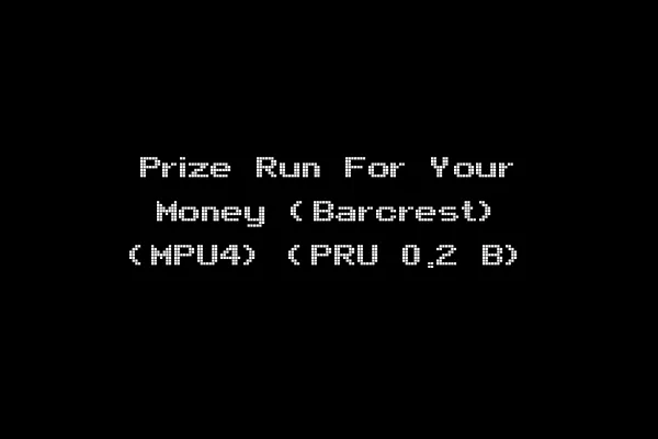 Prize Run For Your Money (Barcrest) (MPU4) (PRU 0.2 B)