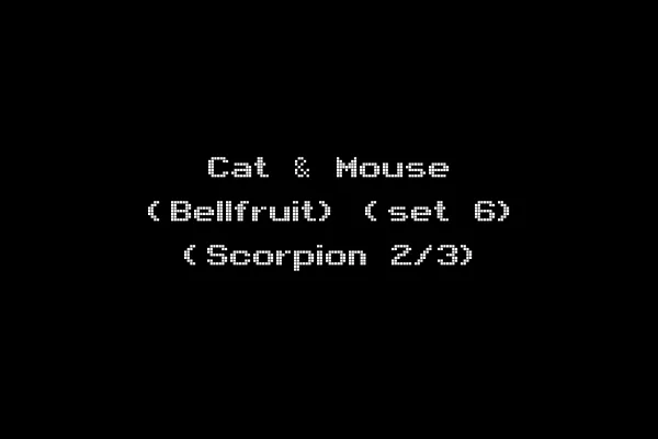Cat & Mouse (Bellfruit) (set 6) (Scorpion 2/3)