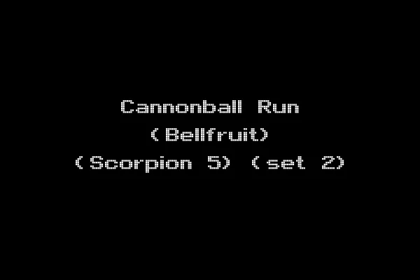Cannonball Run (Bellfruit) (Scorpion 5) (set 2)