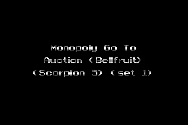 Monopoly Go To Auction (Bellfruit) (Scorpion 5) (set 1)