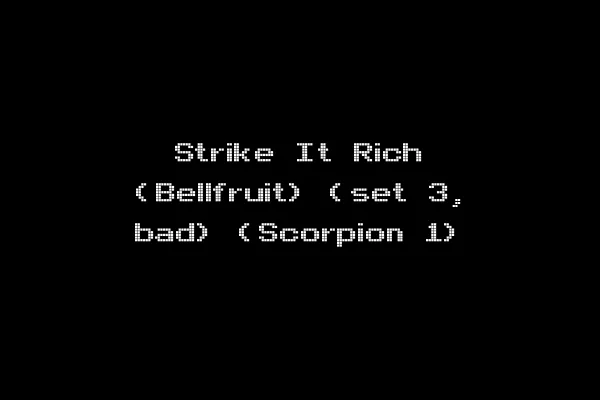 Strike It Rich (Bellfruit) (set 3, bad) (Scorpion 1)