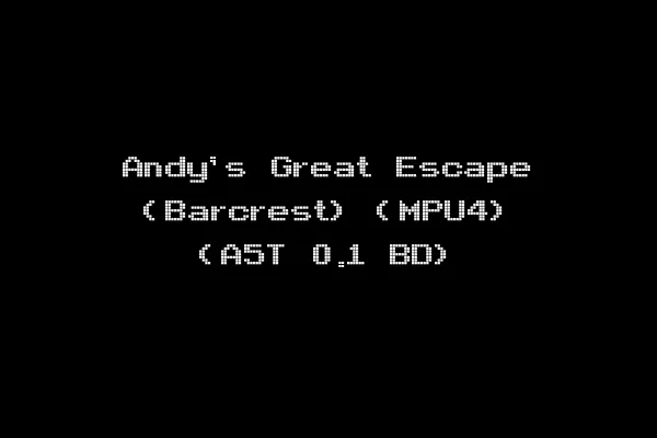 Andy's Great Escape (Barcrest) (MPU4) (A5T 0.1 BD)