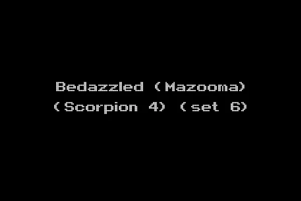 Bedazzled (Mazooma) (Scorpion 4) (set 6)