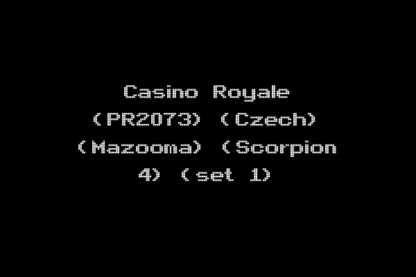 Casino Royale (PR2073) (Czech) (Mazooma) (Scorpion 4) (set 1)