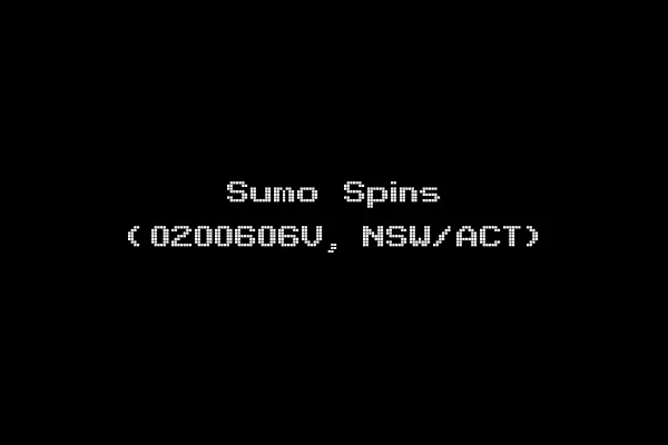 Sumo Spins (0200606V, NSW/ACT)