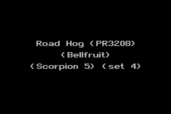 Road Hog (PR3208) (Bellfruit) (Scorpion 5) (set 4)