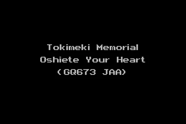 Tokimeki Memorial Oshiete Your Heart (GQ673 JAA)