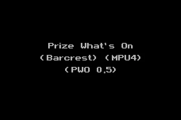Prize What's On (Barcrest) (MPU4) (PWO 0.5)