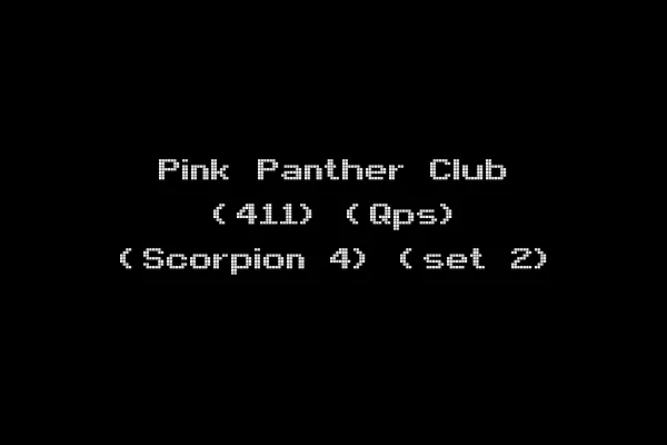 Pink Panther Club (411) (Qps) (Scorpion 4) (set 2)