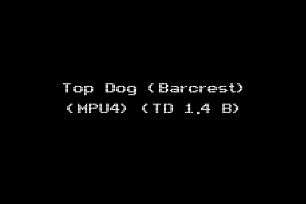 Top Dog (Barcrest) (MPU4) (TD 1.4 B)