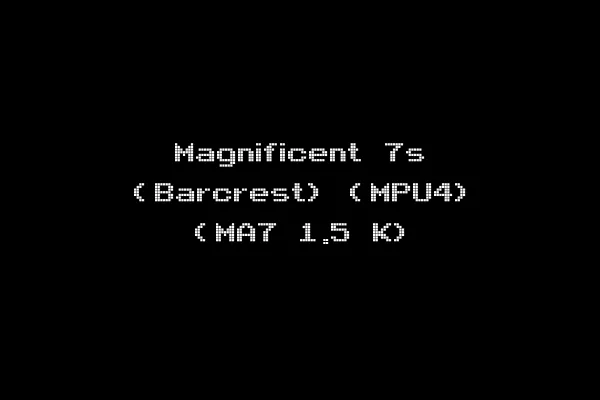 Magnificent 7s (Barcrest) (MPU4) (MA7 1.5 K)