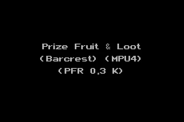Prize Fruit & Loot (Barcrest) (MPU4) (PFR 0.3 K)