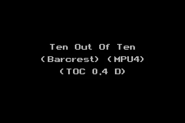Ten Out Of Ten (Barcrest) (MPU4) (TOC 0.4 D)
