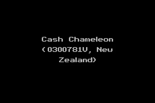 Cash Chameleon (0300781V, New Zealand)