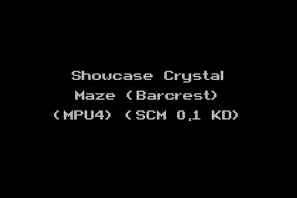 Showcase Crystal Maze (Barcrest) (MPU4) (SCM 0.1 KD)