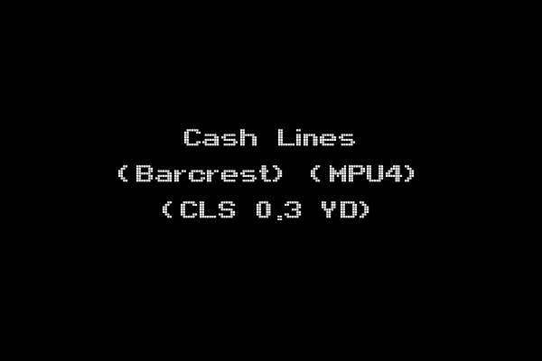 Cash Lines (Barcrest) (MPU4) (CLS 0.3 YD)