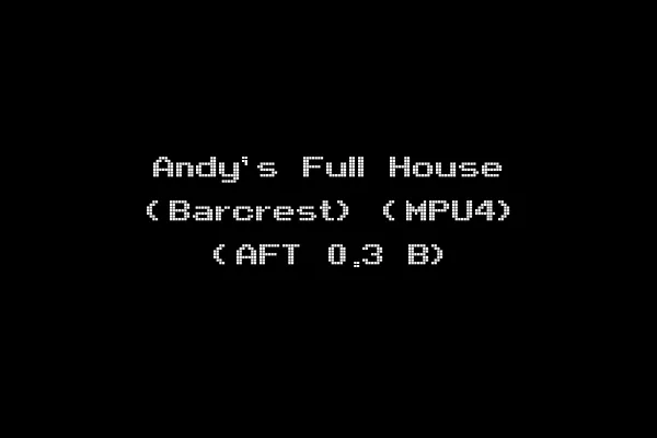 Andy's Full House (Barcrest) (MPU4) (AFT 0.3 B)
