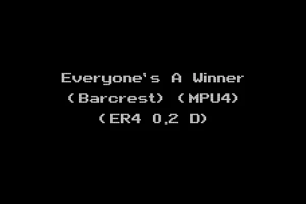 Everyone's A Winner (Barcrest) (MPU4) (ER4 0.2 D)