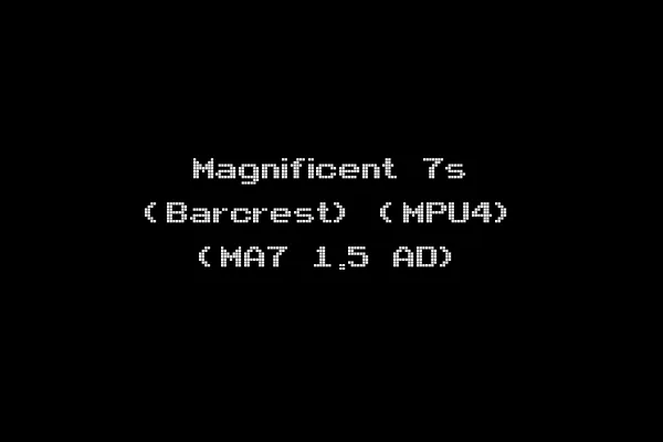 Magnificent 7s (Barcrest) (MPU4) (MA7 1.5 AD)
