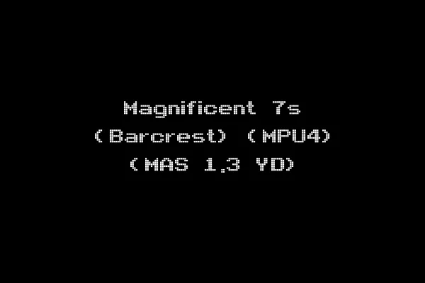 Magnificent 7s (Barcrest) (MPU4) (MAS 1.3 YD)