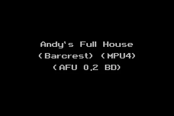 Andy's Full House (Barcrest) (MPU4) (AFU 0.2 BD)