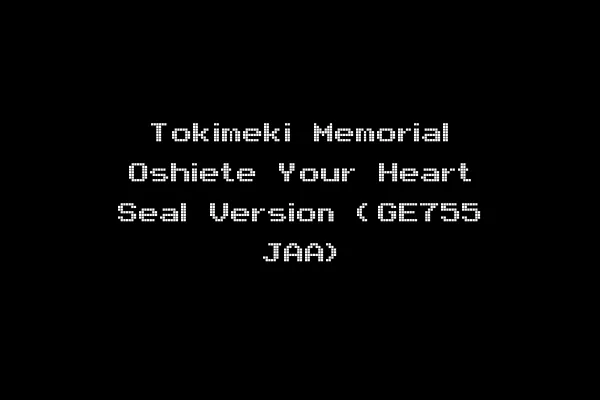 Tokimeki Memorial Oshiete Your Heart Seal Version (GE755 JAA)