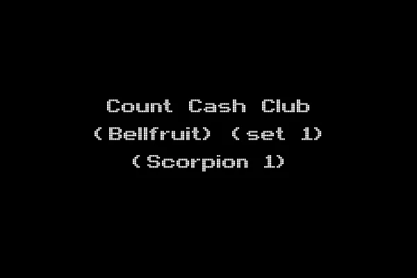 Count Cash Club (Bellfruit) (set 1) (Scorpion 1)