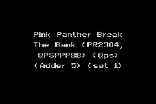 Pink Panther Break The Bank (PR2304, QPSPPPBB) (Qps) (Adder 5) (set 1)