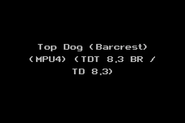 Top Dog (Barcrest) (MPU4) (TDT 8.3 BR / TD 8.3)