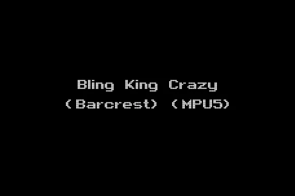 Bling King Crazy (Barcrest) (MPU5)
