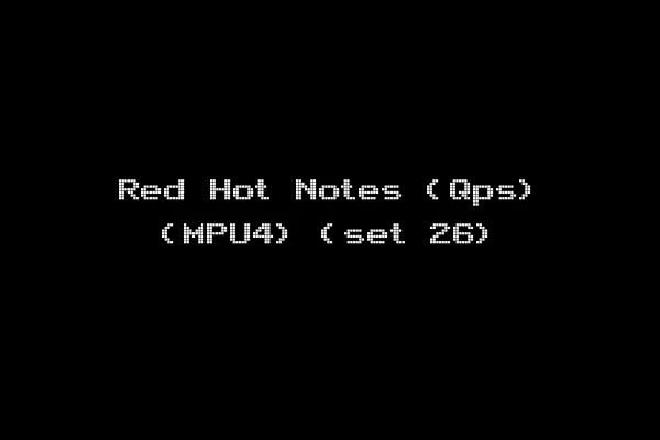 Red Hot Notes (Qps) (MPU4) (set 26)
