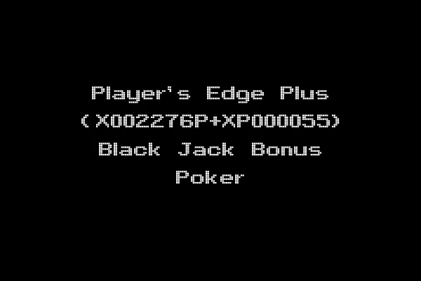 Player's Edge Plus (X002276P+XP000055) Black Jack Bonus Poker