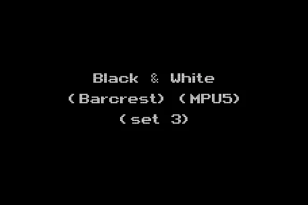 Black & White (Barcrest) (MPU5) (set 3)