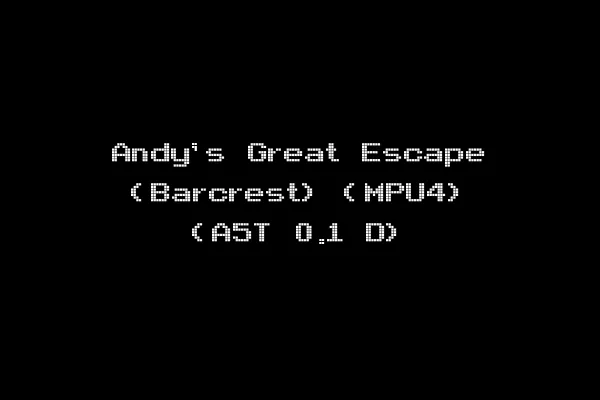Andy's Great Escape (Barcrest) (MPU4) (A5T 0.1 D)