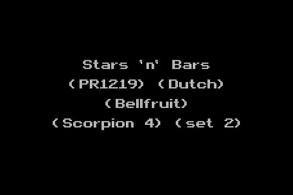Stars 'n' Bars (PR1219) (Dutch) (Bellfruit) (Scorpion 4) (set 2)